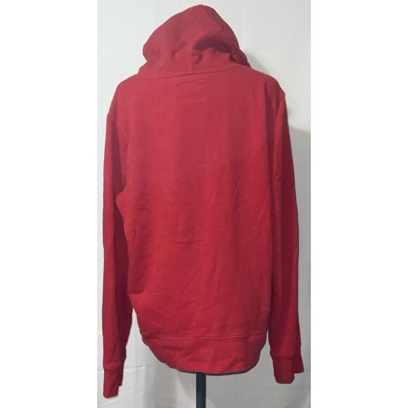 Aeropostale Hoodie Sweatshirt Men's Size L Red Graphic Logo - Picture 3 of 12